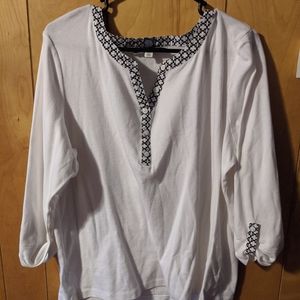Karen Scott top. Women's xl